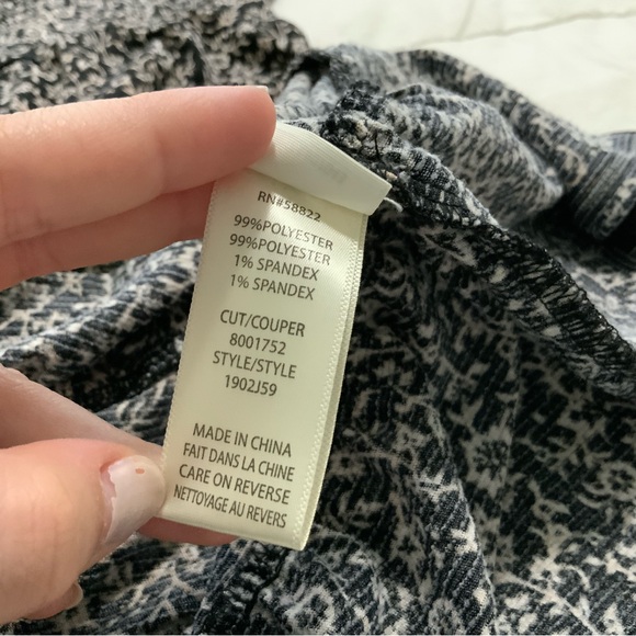 Black Patterned Dress - Picture 2 of 5